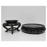 LARGE Estate Lot of Assorted Vintage etc Carved Wood Oriental Stands