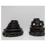 LARGE Estate Lot of Assorted Vintage etc Carved Wood Oriental Stands