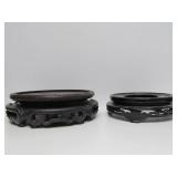 LARGE Estate Lot of Assorted Vintage etc Carved Wood Oriental Stands