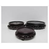 LARGE Estate Lot of Assorted Vintage etc Carved Wood Oriental Stands