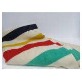 Excellent HUDSON BAY Wool Point Blanket #1
