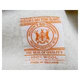 Excellent HUDSON BAY Wool Point Blanket #1