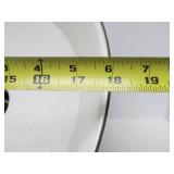 Very Nice Large 18" Vintage Industrial / Service Station Green Porcelain Enamel Light Fixture #1