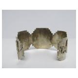 Excellent Large Vintage Ecuadorian 900 Silver Box Bracelet