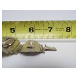 Excellent Large Vintage Ecuadorian 900 Silver Box Bracelet