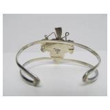 Vintage Sterling Silver TAXCO Cuff Bracelet w/Grape Cluster