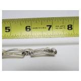 Very Nice Southwestern Sterling Silver Link Bracelet w/Native American Design