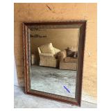 Excellent Condition Framed Large Beveled Glass Wall Mirror