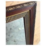 Excellent Condition Framed Large Beveled Glass Wall Mirror
