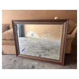Excellent Condition Framed Large Beveled Glass Wall Mirror