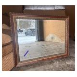 Excellent Condition Framed Large Beveled Glass Wall Mirror