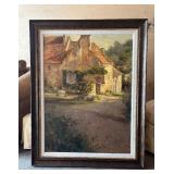 Very Nice Large Impressionist Hand Painted / Embellished Artwork on Canvas