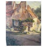 Very Nice Large Impressionist Hand Painted / Embellished Artwork on Canvas