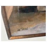 Quality Framed Large signed Numbered Print Mediterranean Floral Scene by Lee Hazel