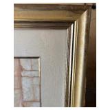 Quality Framed Large signed Numbered Print Mediterranean Floral Scene by Lee Hazel