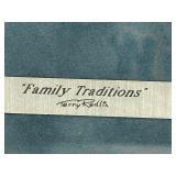 Professionally Framed & Matted TERRY REDLIN Print - "Family Traditions"