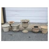 Lot of 7 Assorted Garden Planters