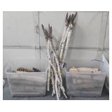 Large Lot of Birch Logs & Posts