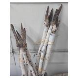 Large Lot of Birch Logs & Posts