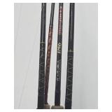 Estate Lot of 4 Good Fishing Rods w/Reels
