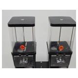 Working Double 25 Cent Candy/Gumball Machine w/Stand - No Ney