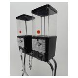 Working Double 25 Cent Candy/Gumball Machine w/Stand - No Ney