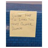 Larger Vintage MARX Tin Litho 2-Story Colonial Doll House