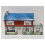 Larger Vintage MARX Tin Litho 2-Story Colonial Doll House