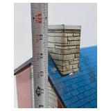 Larger Vintage MARX Tin Litho 2-Story Colonial Doll House