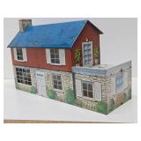 Larger Vintage MARX Tin Litho 2-Story Colonial Doll House