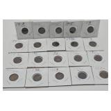 Lot f 20 Different Indian Head Pennies from 1882-1908 #1