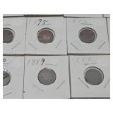 Lot f 20 Different Indian Head Pennies from 1882-1908 #1