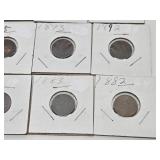 Lot f 20 Different Indian Head Pennies from 1882-1908 #1