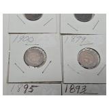 Lot f 20 Different Indian Head Pennies from 1882-1908 #2