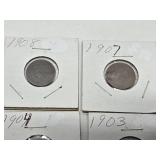 Lot f 20 Different Indian Head Pennies from 1882-1908 #2