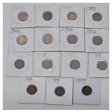 15 Higher Grade Indian Head Pennies