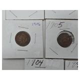 15 Higher Grade Indian Head Pennies