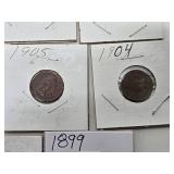 15 Higher Grade Indian Head Pennies