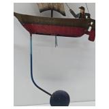 Very Cool Sailing Ship / Boat Pendulum Balance Sculpture