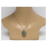 Lovely Vintage Sterling Silver Pendant/Locket Necklace