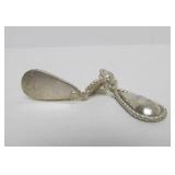 Pair of Signed Vintage Native American / Southwestern Sterling Silver Earrings - Signed "NEZ"