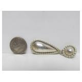 Pair of Signed Vintage Native American / Southwestern Sterling Silver Earrings - Signed "NEZ"