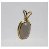 Small 14K & Opal Matching Pendant & Earring Set