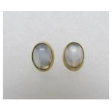 Small 14K & Opal Matching Pendant & Earring Set