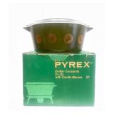 New or Like New Vintage PYREX Avocado Green & Gold Zodiac Casserole Dish Complete in Original Box!