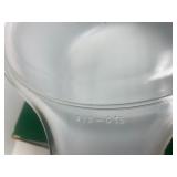 New or Like New Vintage PYREX Avocado Green & Gold Zodiac Casserole Dish Complete in Original Box!