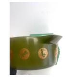 New or Like New Vintage PYREX Avocado Green & Gold Zodiac Casserole Dish Complete in Original Box!