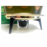 New or Like New Vintage PYREX Avocado Green & Gold Zodiac Casserole Dish Complete in Original Box!