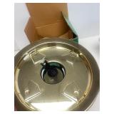 New or Like New Vintage PYREX Avocado Green & Gold Zodiac Casserole Dish Complete in Original Box!