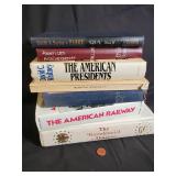 Lot of 6 American History Books - Presidents, Railways, Bicentennial
